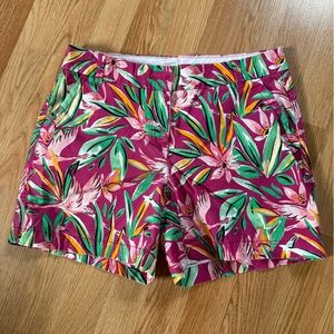 crown & ivy Pink Tropical Floral Women's Shorts
